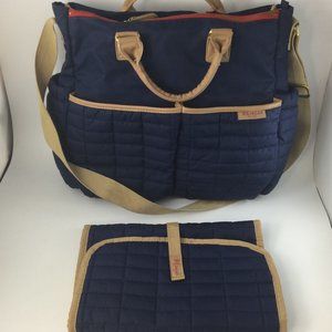 Maman Baby Diper Blue Shoulder Bag and Accesories Adjustable Straps Pockets